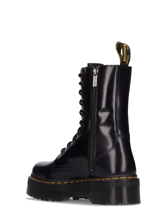 Dr.Martens   40mm Jadon Hi polished leather boots 