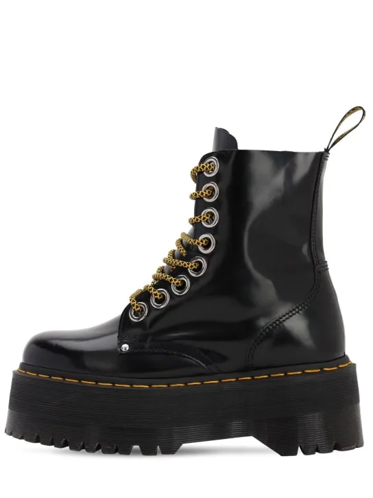 Dr.Martens   60mm Jadon Max brushed leather boots 