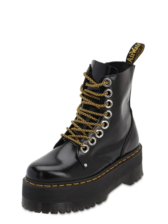 Dr.Martens   60mm Jadon Max brushed leather boots 