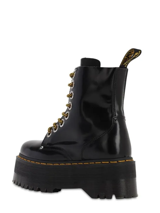 Dr.Martens   60mm Jadon Max brushed leather boots 