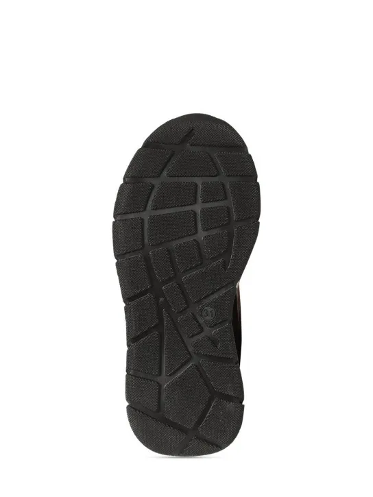 Dsquared2   Leather &amp; tech lace-up sneakers 
