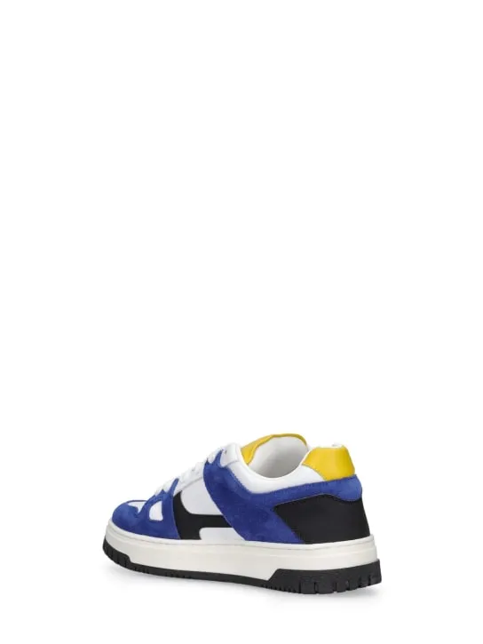 Dsquared2   Tech &amp; leather lace-up sneakers 