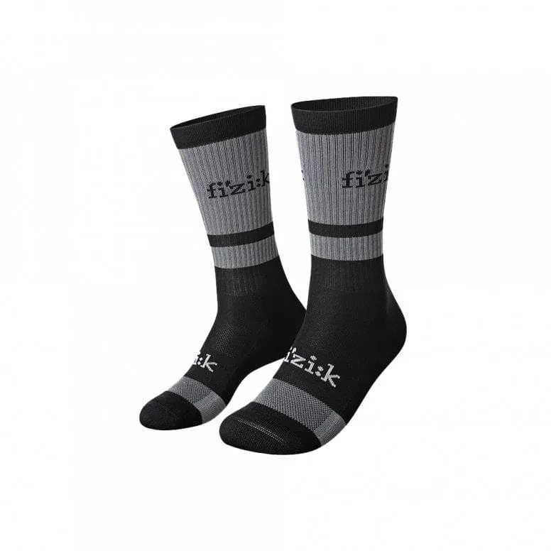 Fizik Off-road Cycling Socks - Grey/Black - Medium