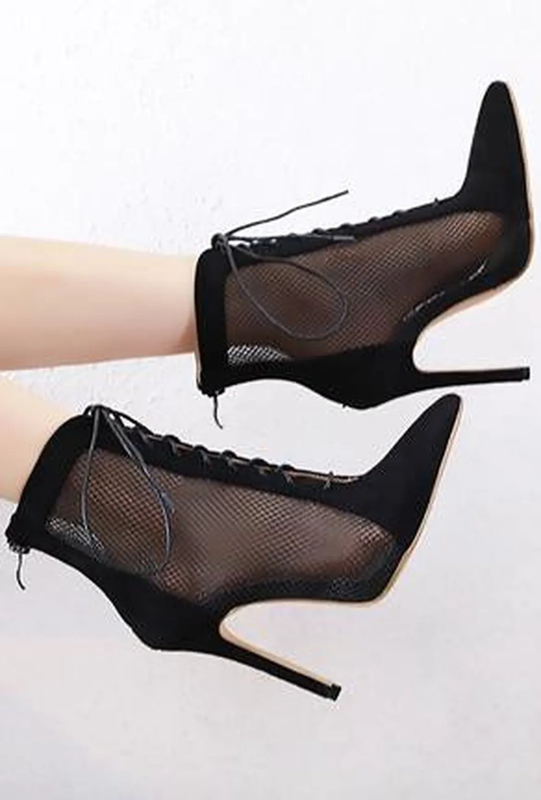 GINI - MESH ANKLE BOOTS