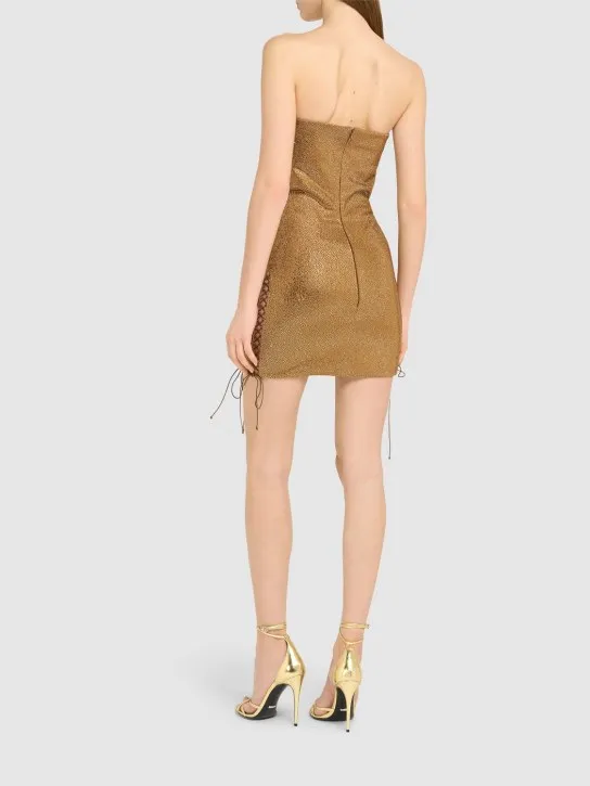 Giuseppe Di Morabito   Embellished strapless mini dress 