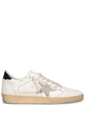 Golden Goose   20mm Ballstar leather &amp; suede sneakers 