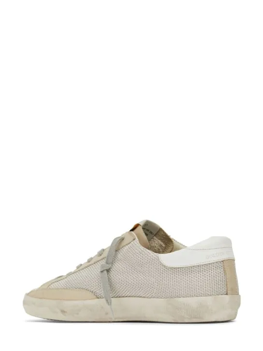 Golden Goose   20mm Super-star net &amp; suede sneakers 