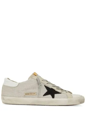 Golden Goose   20mm Super-star net &amp; suede sneakers 