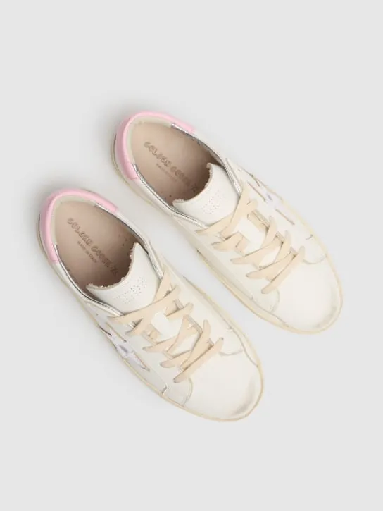 Golden Goose   Super-star leather lace-up sneakers 