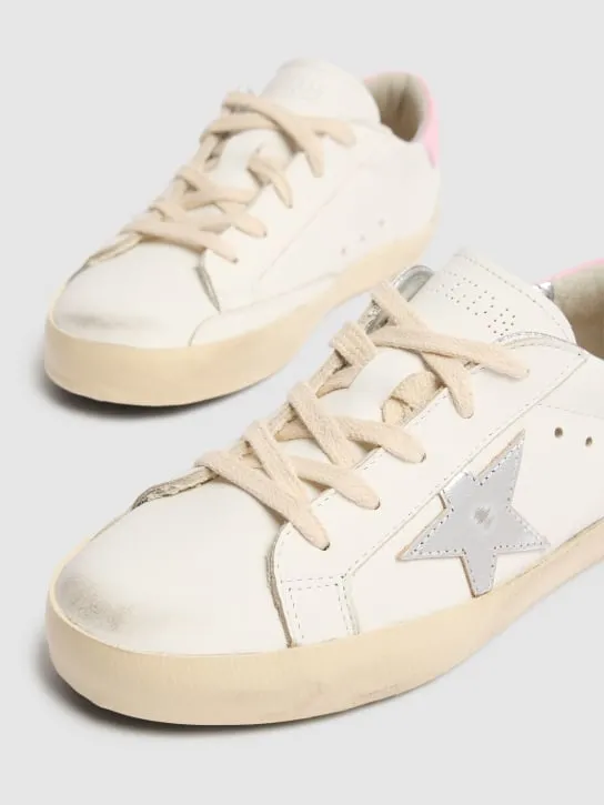 Golden Goose   Super-star leather lace-up sneakers 