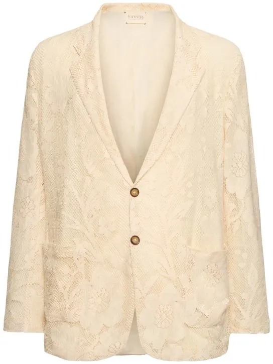 Harago   Cotton lace blazer 