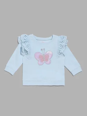 HOP Baby Blue Butterfly Top