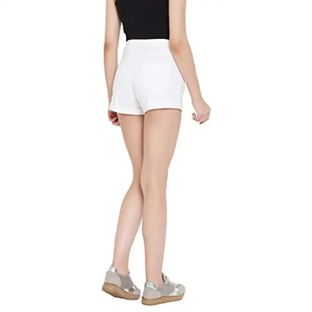 HYPERNATION White Cotton Women's Shorts