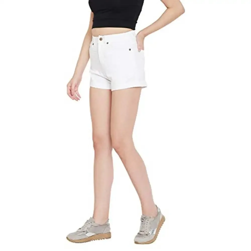 HYPERNATION White Cotton Women's Shorts