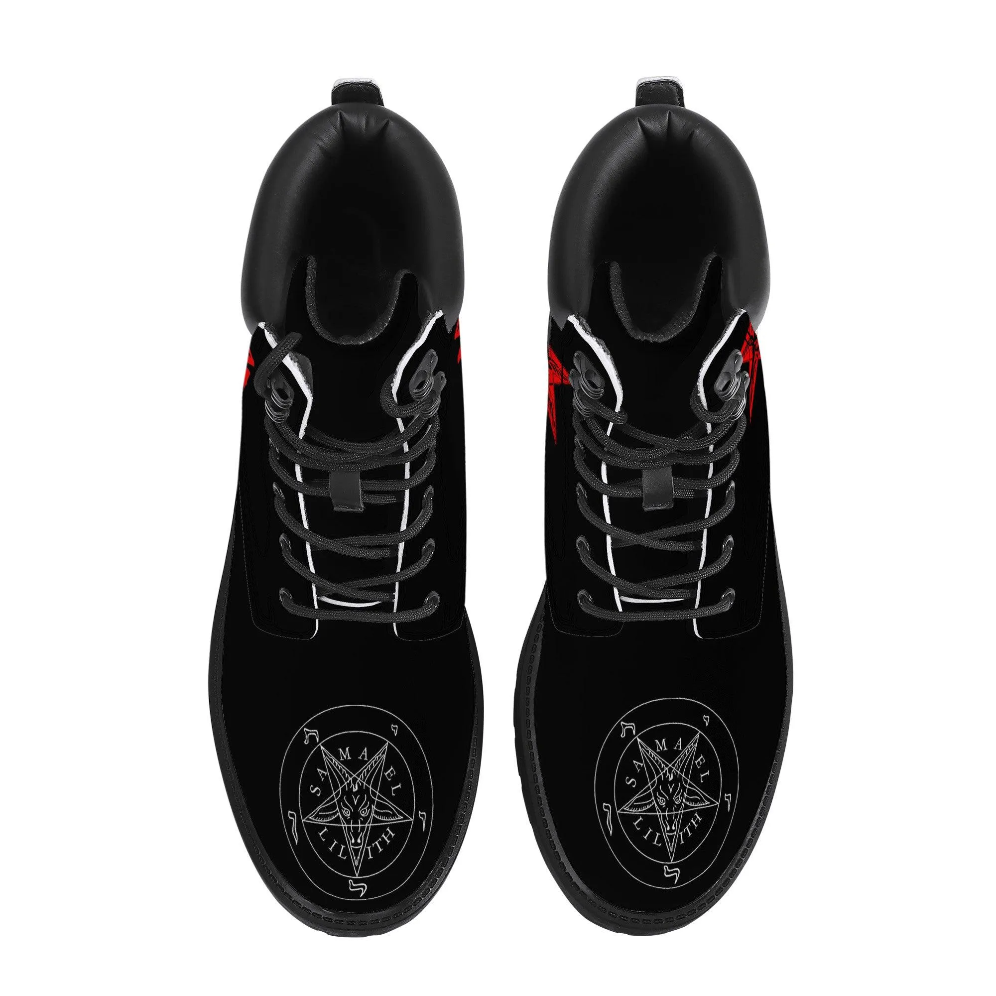 Infernal Union "Hail Lord of Hell" Synthetic Leather Boots