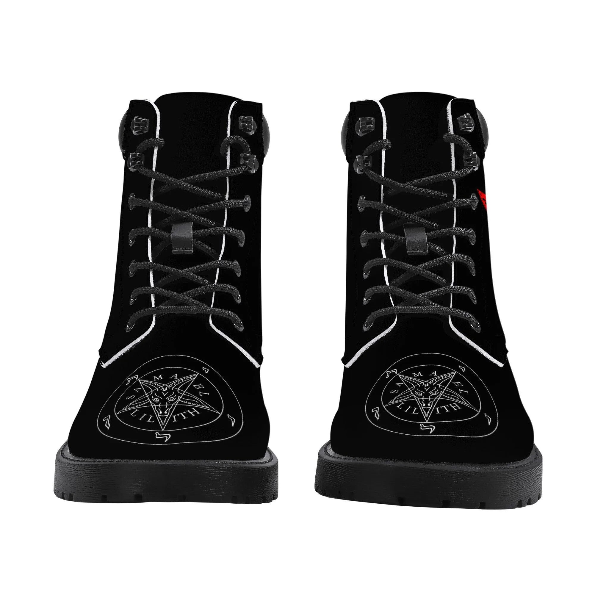 Infernal Union "Hail Lord of Hell" Synthetic Leather Boots