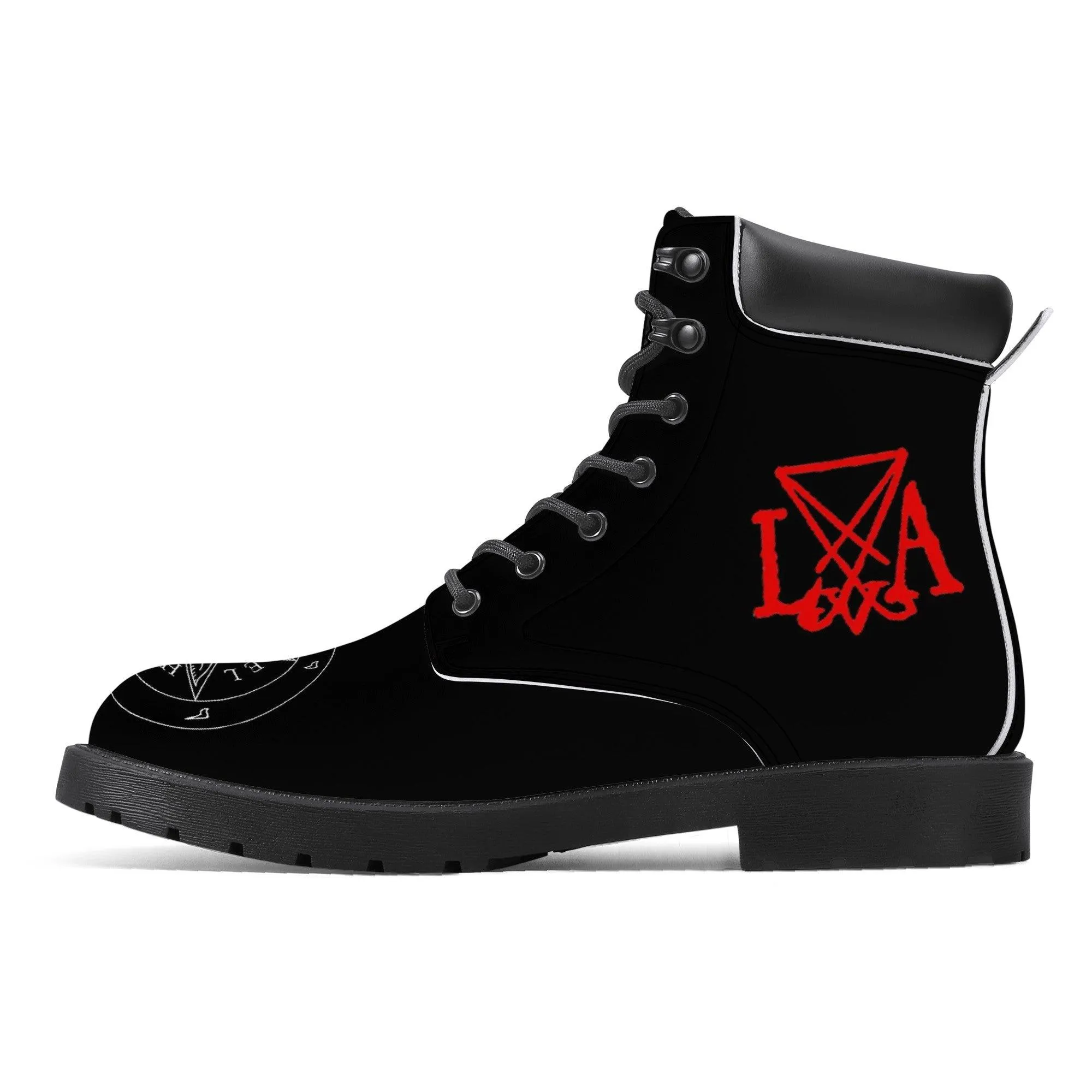 Infernal Union "Hail Lord of Hell" Synthetic Leather Boots