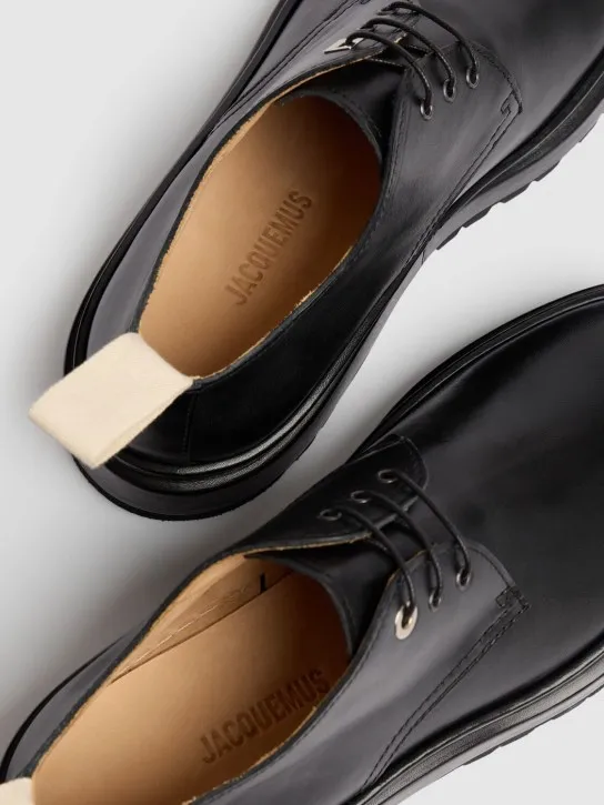 Jacquemus   Les Derbies Pavane leather lace-up shoes 