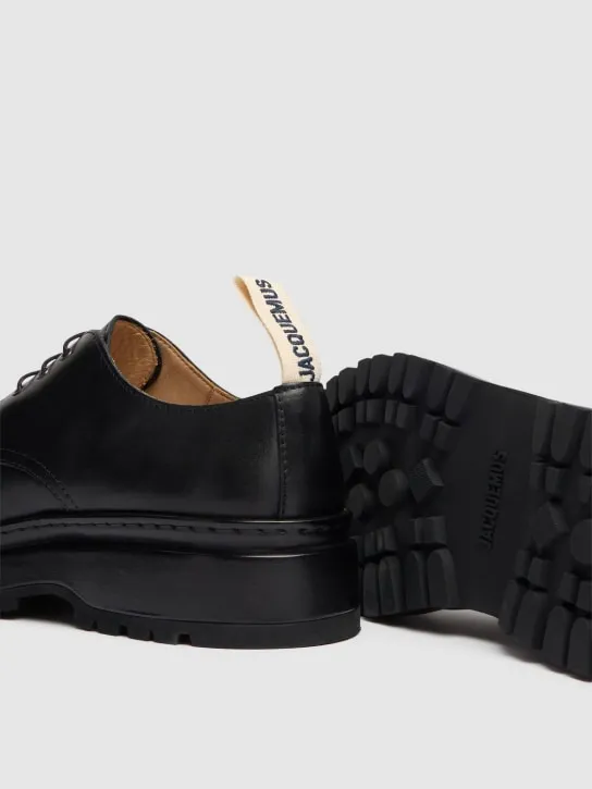 Jacquemus   Les Derbies Pavane leather lace-up shoes 