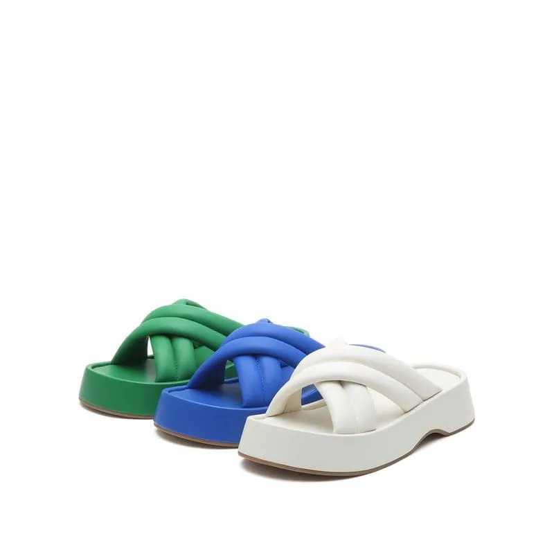 Joy&Peace Cross Strap Wedge Sandals