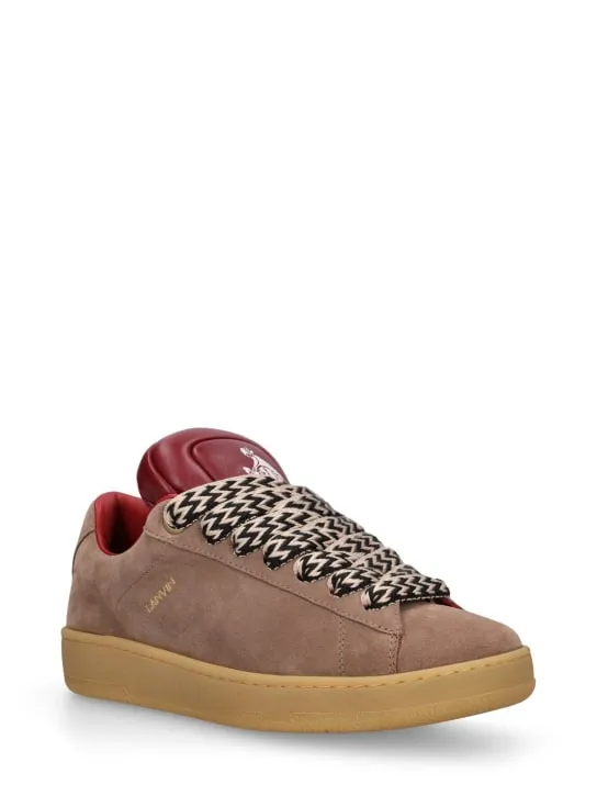 Lanvin   Curb Lite In Full suede sneakers 