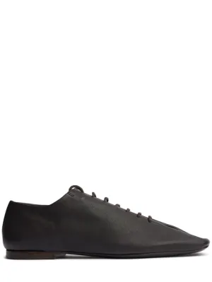 Lemaire   10mm Souris leather lace-up shoes 