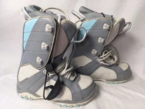 LTDSnow Lace-Up Snowboard Boots Size 7 Color Gray Condition Used