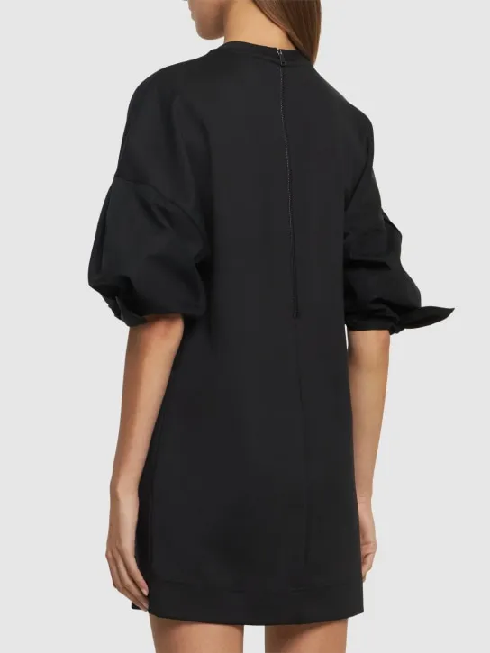Max Mara   Cotton poplin lace-up mini dress 