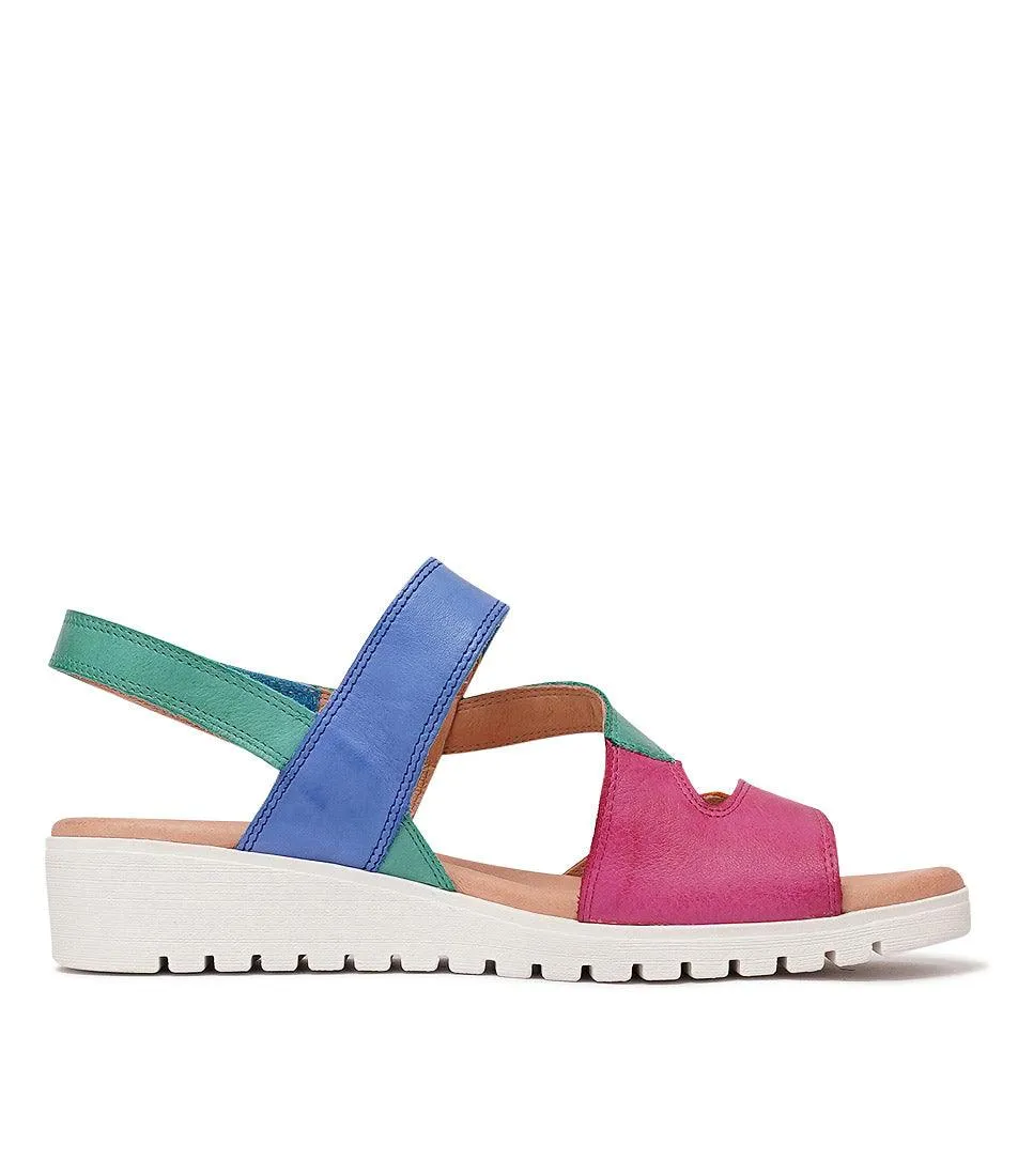 Melany Bright Multi Leather Sandals