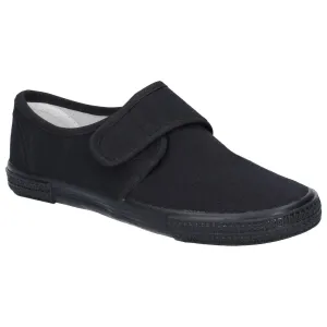 Mirak Vel Children's Touch-Fasten Plimsolls Black Shoes