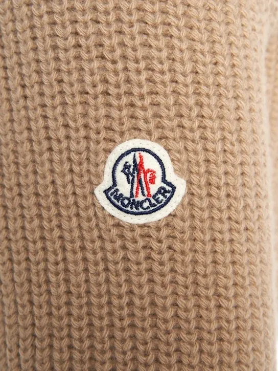 Moncler   Padded wool blend zip-up down cardigan 