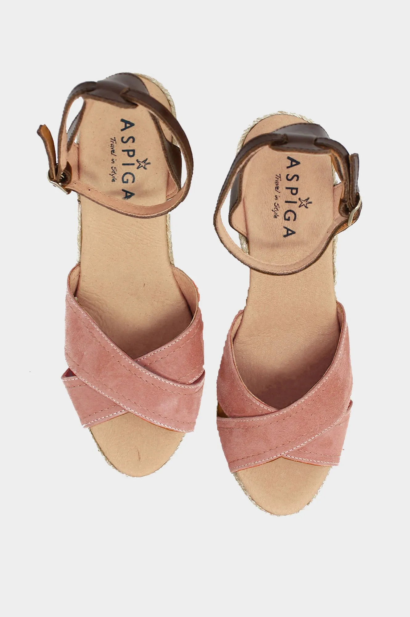 Nadia Platform Wedge | Dusty Pink