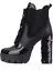 Nell~Chunky Block Heel Boot: BLACK