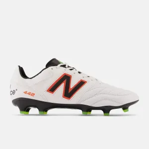 New Balance 442 v2 Pro FG - White/Neon Dragonfly