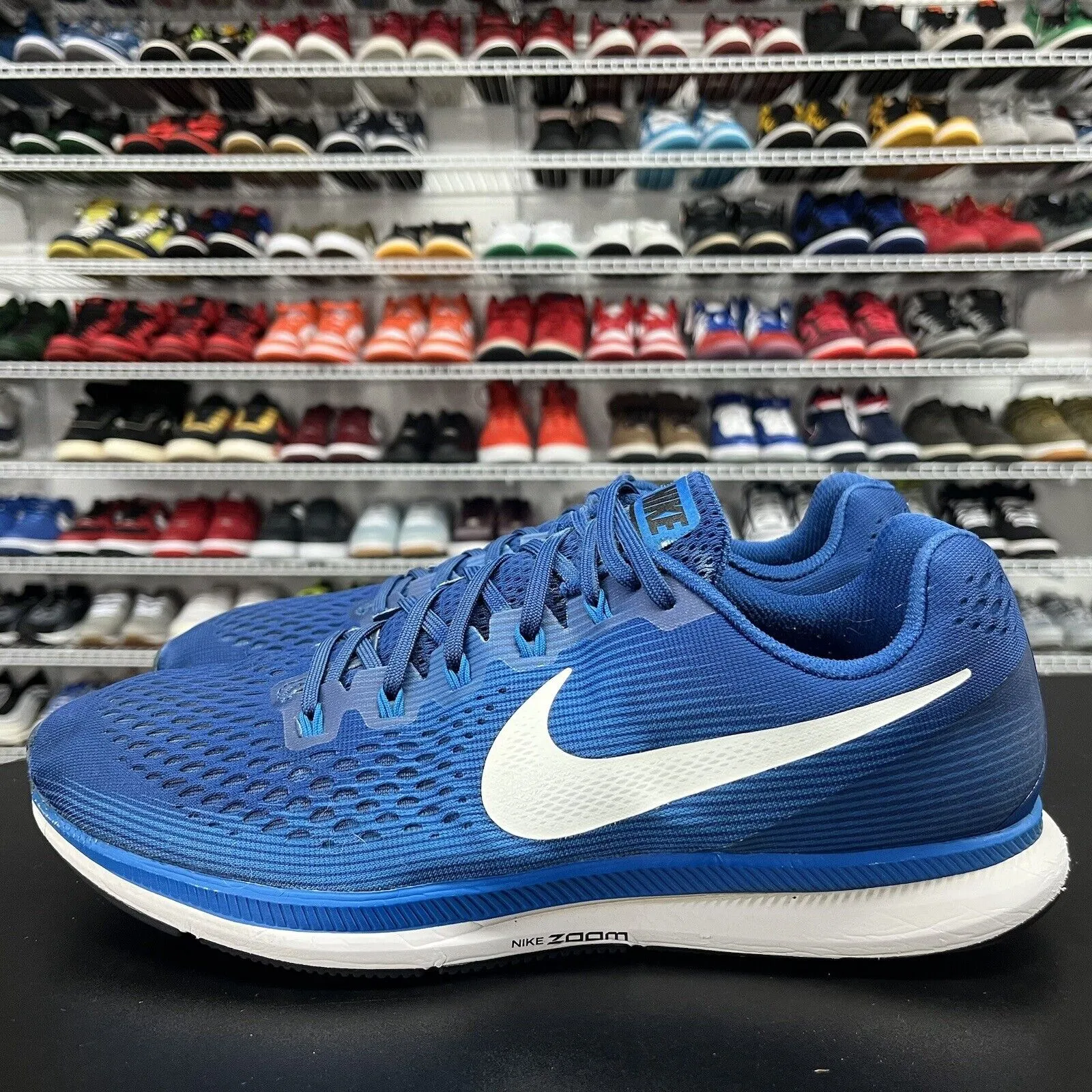 Nike Air Zoom Pegasus 34 'Gym Blue/Nebula' Mesh Shoes  880555-410 Men's Size 12.5