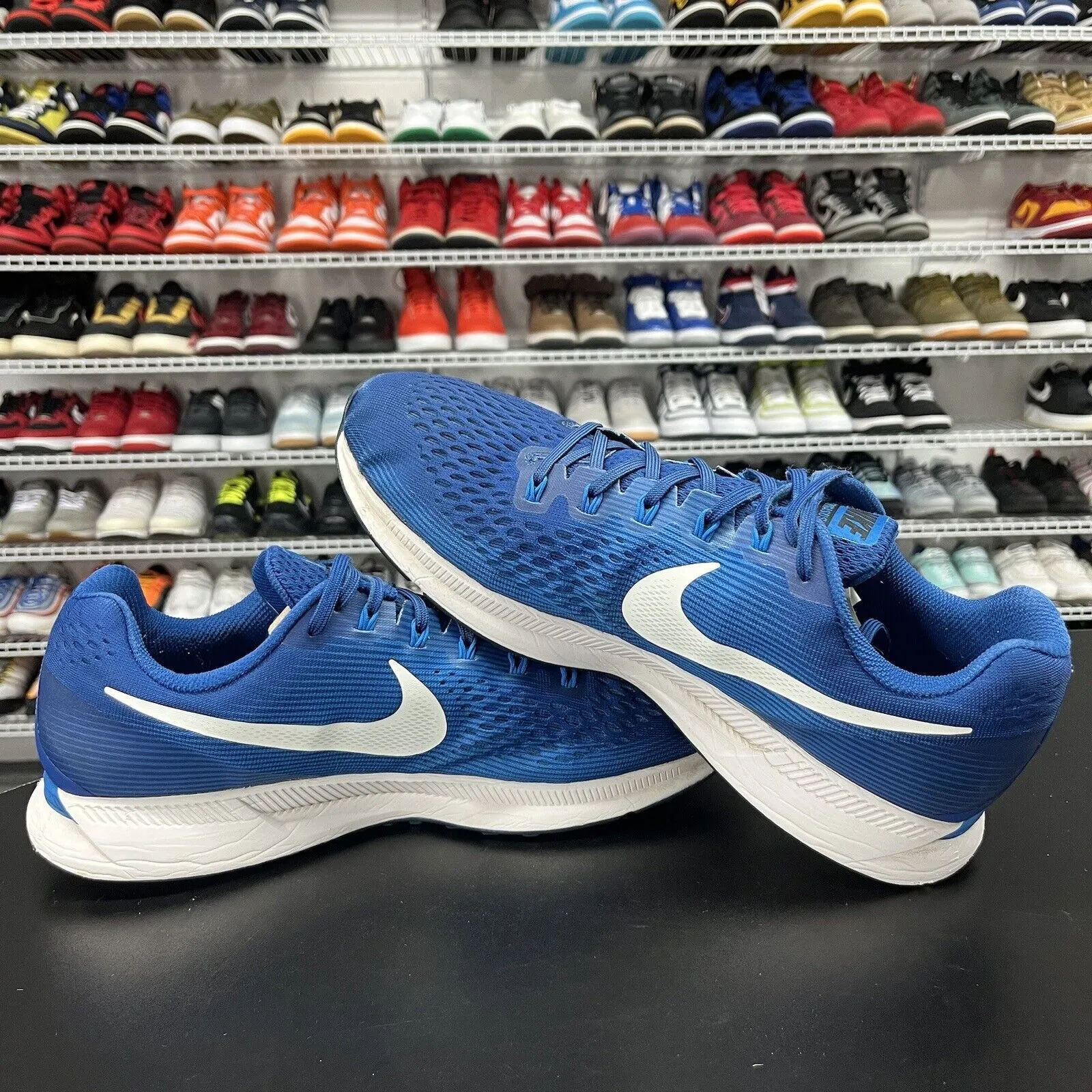 Nike Air Zoom Pegasus 34 'Gym Blue/Nebula' Mesh Shoes  880555-410 Men's Size 12.5