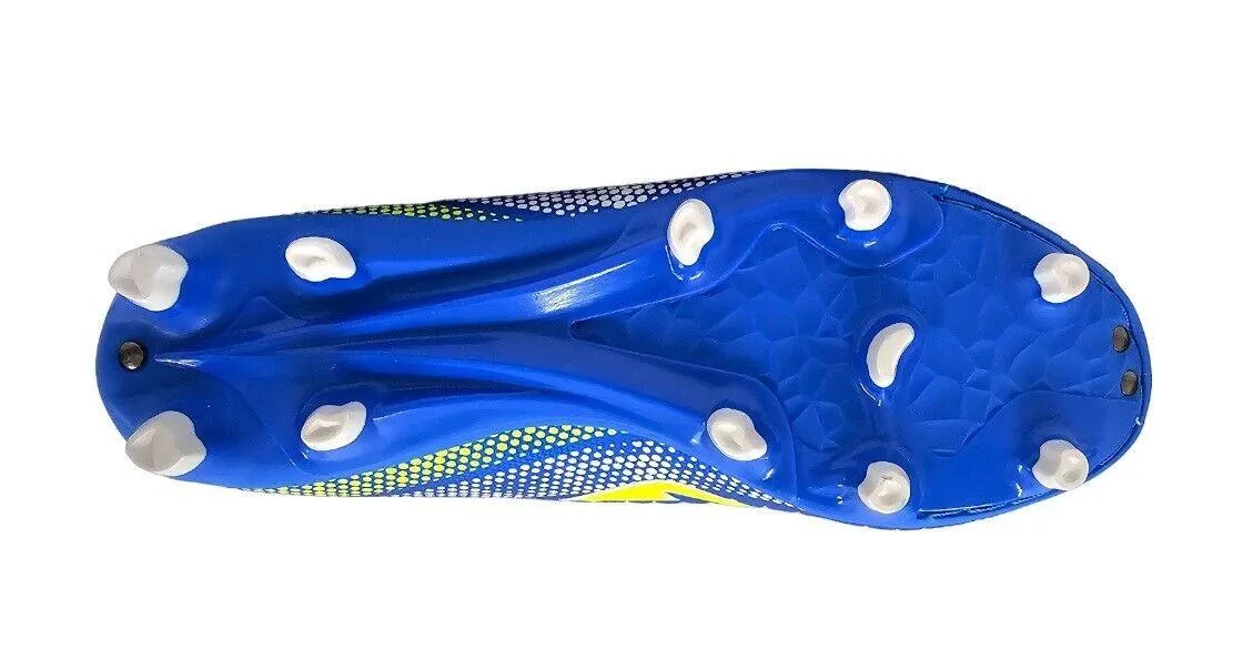 NOMIS Prodigy 2.0 FG Football Boots - Royal/Lime/White - Shoe - Adult