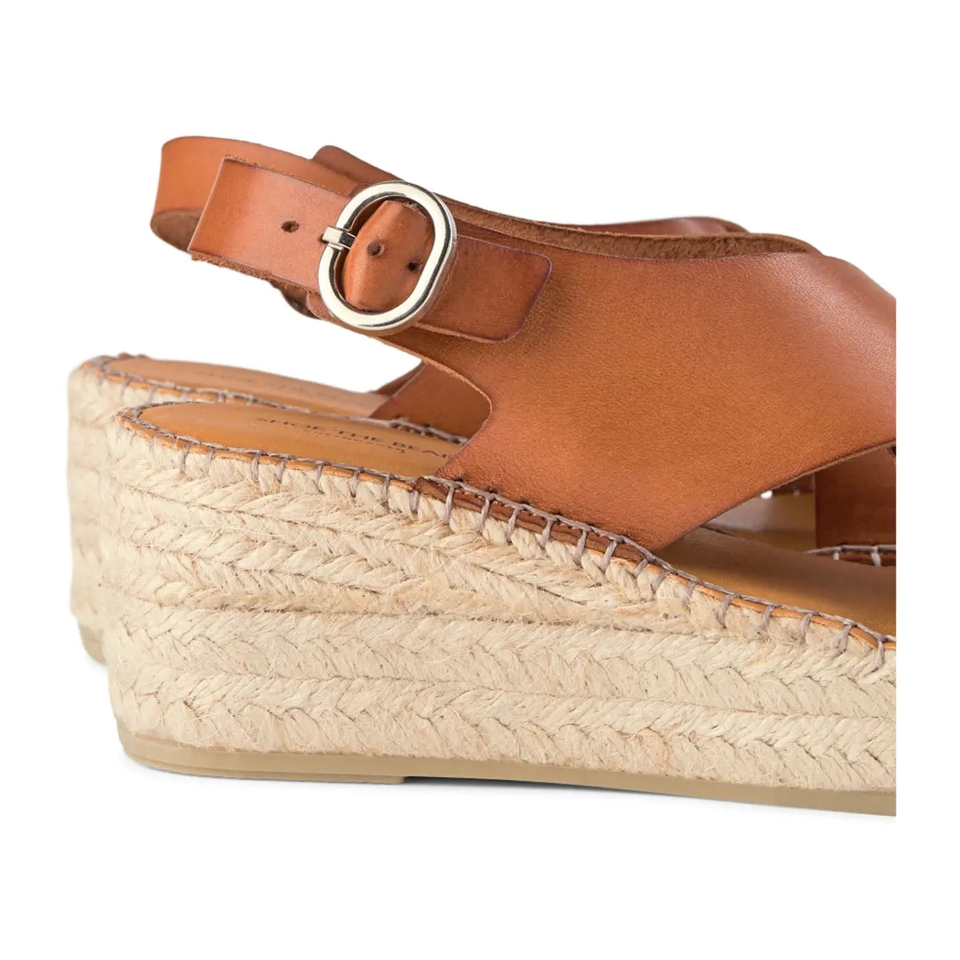 Orchid wedge leather - TAN