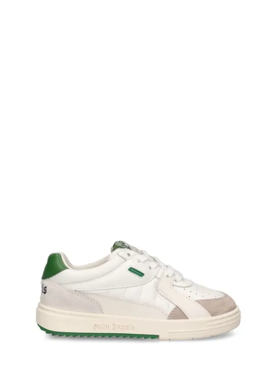 Palm Angels   University leather lace-up sneakers 