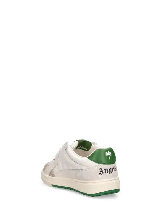 Palm Angels   University leather lace-up sneakers 