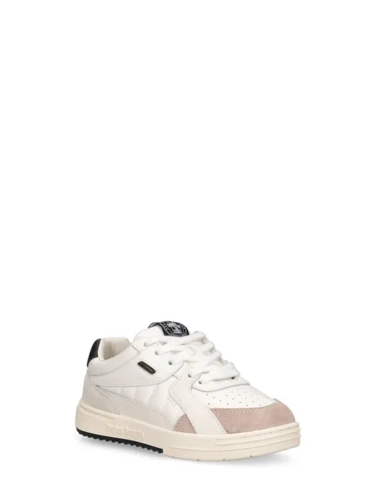 Palm Angels   University leather lace-up sneakers 