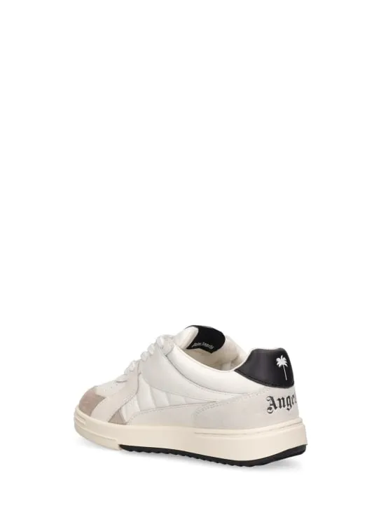 Palm Angels   University leather lace-up sneakers 