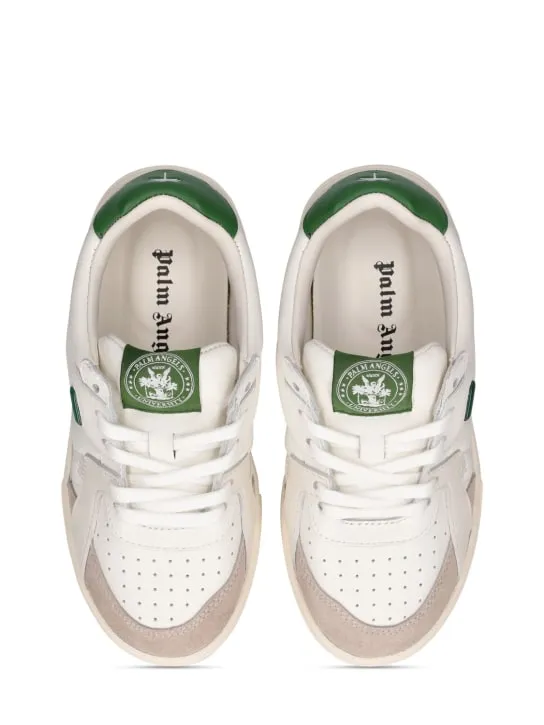 Palm Angels   University leather lace-up sneakers 