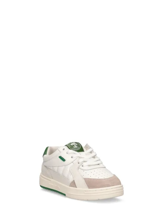 Palm Angels   University leather lace-up sneakers 