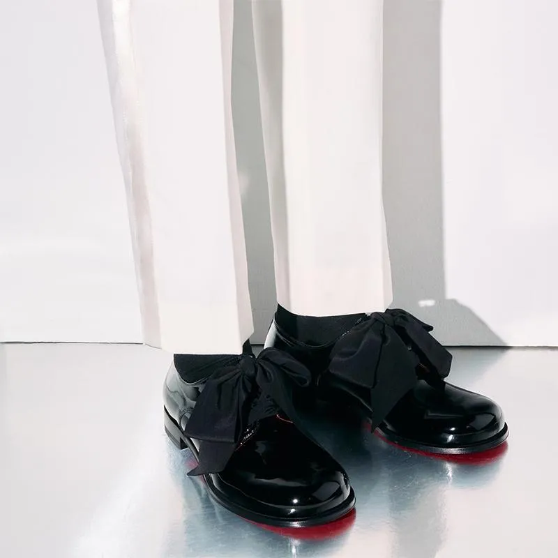 Patent Leather Dress Shoes With Bows