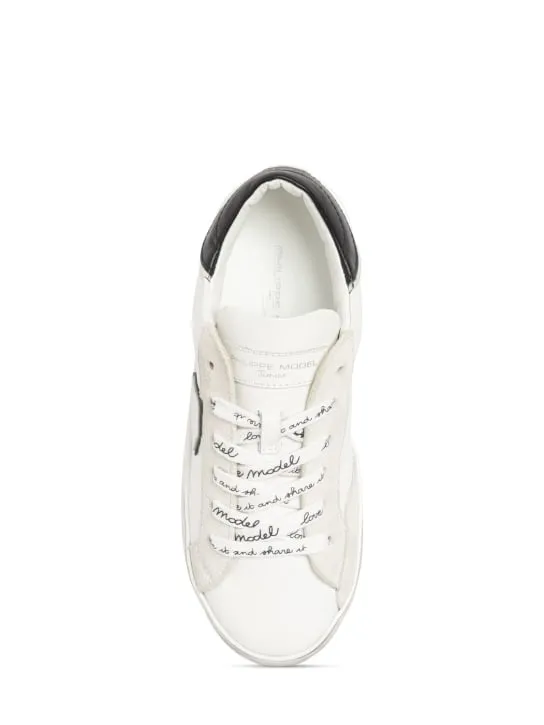 PHILIPPE MODEL   Paris leather lace-up sneakers 