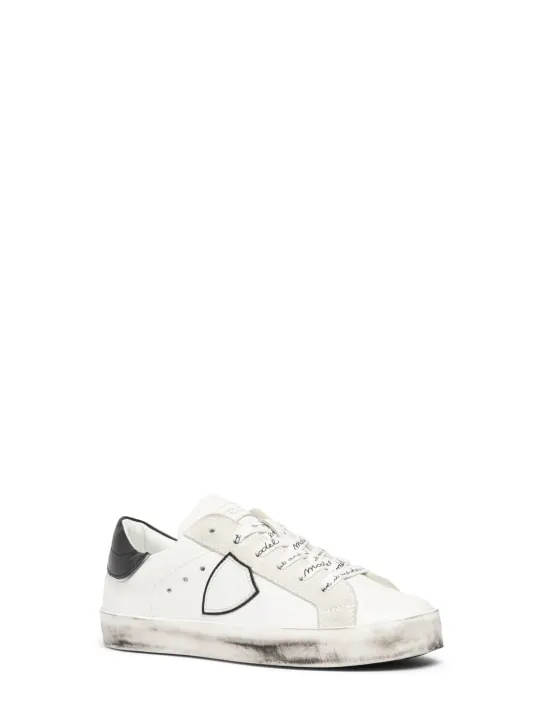 PHILIPPE MODEL   Paris leather lace-up sneakers 