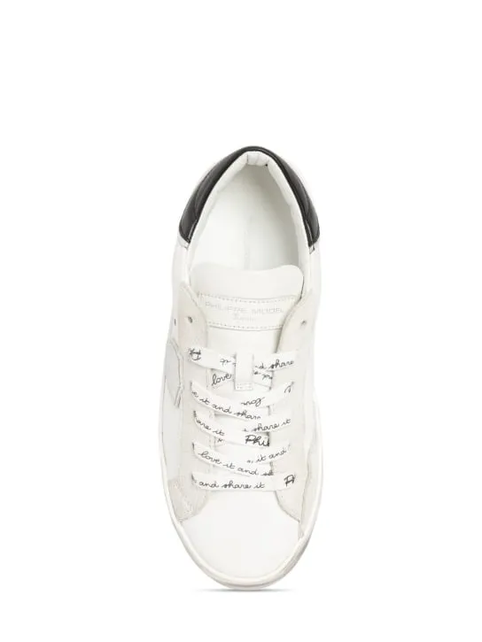 PHILIPPE MODEL   Paris leather lace-up sneakers 