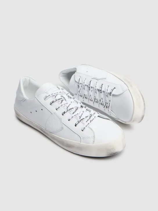 PHILIPPE MODEL   Paris leather lace-up sneakers 