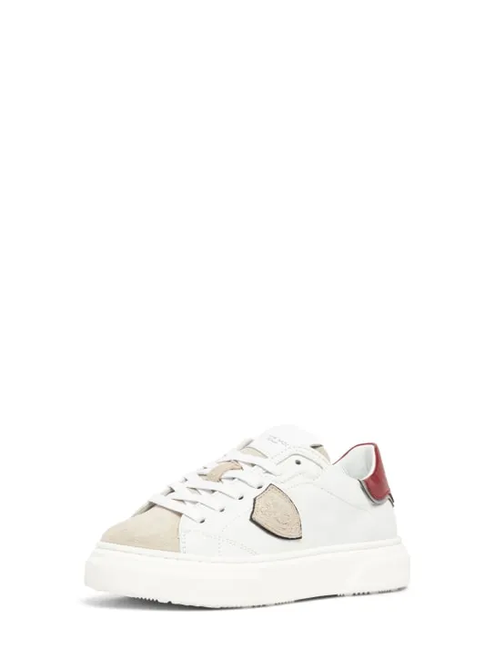 PHILIPPE MODEL   Temple leather lace-up sneakers 